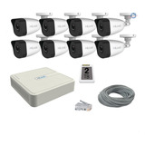 Kit 8 Camaras Ip 4 Mpx Nvr 8 Ch Poe 2 Tb Hikvision Bala 4 Mp