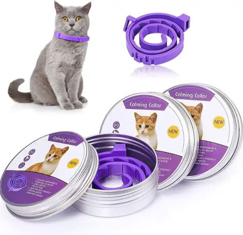 Collares Relajantes Para Gatos Con Feromonas Calming Set X3