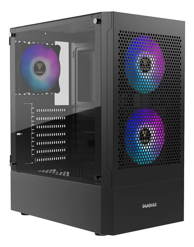 Gamdias Rgb Gaming Atx Mid Tower Computer Pc Case Con Panel 