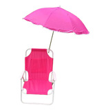 Cadeira De Praia Infantil Com Guarda-chuva, Cadeira
