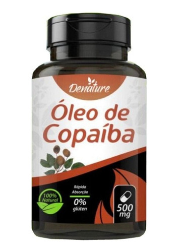 Oleo De Copaiba 500mg 60 Capsulas