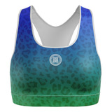 Top Fitness Academia Nikkyo Animal Print Onça Tigre