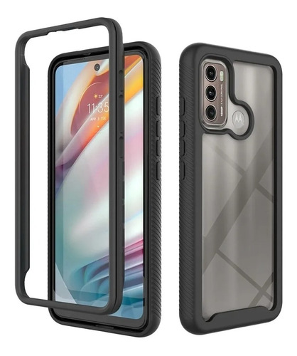 Capa Proteção Case 360 Antiqueda Para Motorola Moto G60 2021