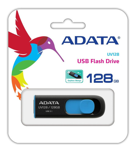 Memoria Usb Adata Flash Drive Uv128 128gb Usb 3.2 Retractil
