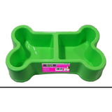 Plato Para Perro Doble 1.5 Litros Grande 18x32 50623 10 Pzs