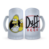 Dos Tarros Cerveceros Personalizados Duff - Homero 