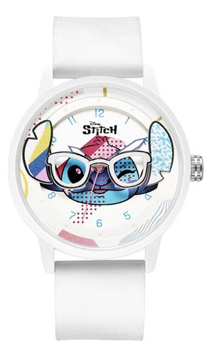 Reloj Stitch Moderno Con Lentes Original Disney Hombre Mujer