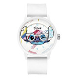 Reloj Stitch Moderno Con Lentes Original Disney Hombre Mujer