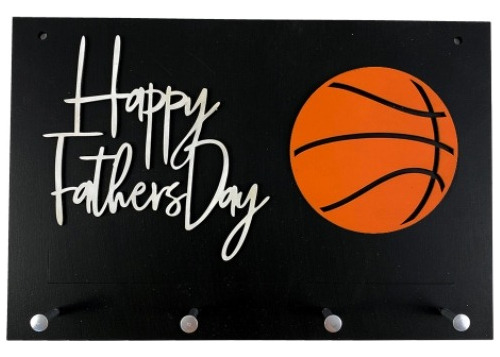 Perchero Madera Happy Father Day Basketball