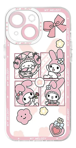 Funda De Teléfono Kuromi Cinnamoroll Para iPhone 14 Pro 13 1