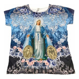Camiseta-baby Look Religiosa De Ns Das Graças