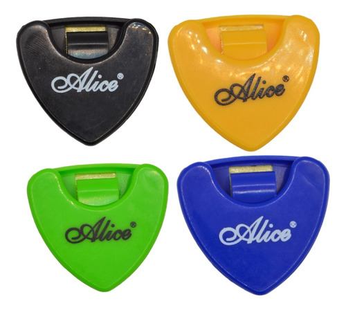  Set 4 Porta Plumillas Púas Para Guitarra Auto Adherible