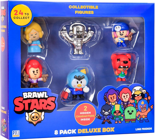 Brawl Stars 8 Figuras Deluxe Friends Colt Penny Piper Nita 