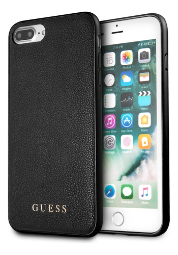 Funda Case Piel Guess  Negro Para iPhone 6,7,8 Plus Original