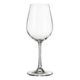 Copa Vino Cristal Bohemia Sarah Titanium 400ml Set X6 Color Transparente