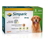 Simparic Antipulgas 80 Mg (20,1 Kg - 40 Kg) 3 Comprimidos