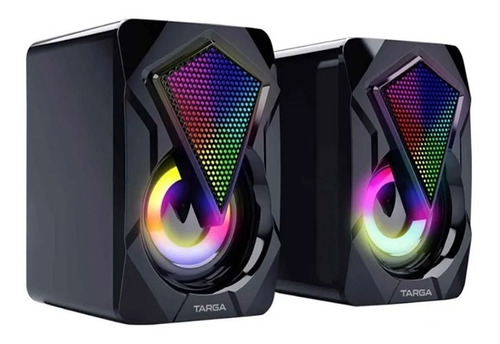 Parlantes Pc Gamer Usb Targa Diamondx 8w Led Stereo