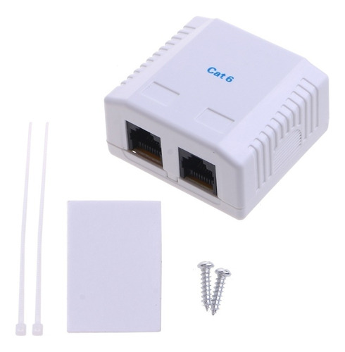 Fw Caja De Conexiones Rj45 Cat6 8p8c Conector De Red 2