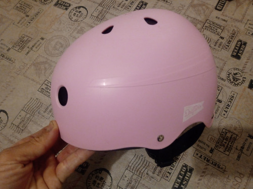 Casco Protección Skate Rollers Rosa Pastel Drifters