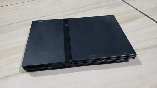 Playstation 2 Slim Scph-70011 Preto Com Defeito No Leitor E Só O Aparelho Sem Nada Pronto Pra O P L. F5