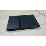 Playstation 2 Slim Scph-70011 Preto Com Defeito No Leitor E Só O Aparelho Sem Nada Pronto Pra O P L. F5