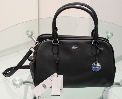 Bolsa Original Negro Lacoste Grande Mod: Nf1361dc