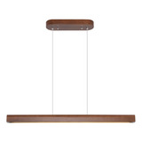 Yisdesign Colgante Lineal Led Integrado De Madera De 31.5 Pu