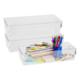 Kit 3 Organizador Geladeira/armário/cozinha Acrílico 23x8x5