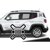 Calco Jeep Renegade Logo Grilla Juego