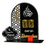 Calendario De Adviento De Ramadán, Placa Decorativa Negro
