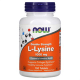 L-lysine Now L-lisina 100 Caps Importado Contra Herpes