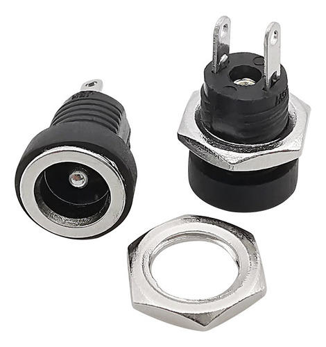 Conector Jack  Socket Dc 5.5mm  X 2.1m,m X 2 Unidades