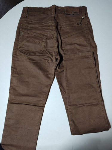 Pantalón De Jean Clásico Marron, Straus Jeans Spirit Of Ame.