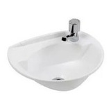 Lavatorio Baño Plastico Ferrum Traful 1 Agujero Blanco Lp040