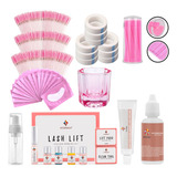 Kit Lash Lifting Tintura Pump Escovinha Pad Microbrush Fita