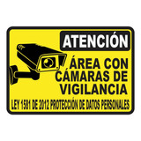 Señalización Aviso Metálico Atención Cámara Seguridad 20x15 