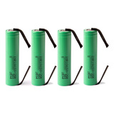 4 Célula 18650 2500 Mah 25r Alta Descarga Terminal De Solda