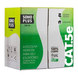 Cabo De Rede Furukawa Cat5e Soho Plus Caixa 305m Cmx Preto