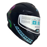 Casco Para Motociclista Half Helmets Negro Matte Nuevo
