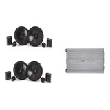 Paquete 2 Set De Medios Jbl 6.5 Stage3607c+amplificador 