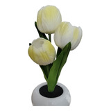 Lámpara De Maceta De Tulipán Simulació 1p Con Forma De Flor