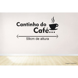Adesivo De Parede Decorativo Frase Cantinho Do Café Casa