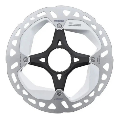 Disco De Rotor Shimano Ultegra Grx Deore Xt Rt-mt800 De 180 Mm, Color Plateado