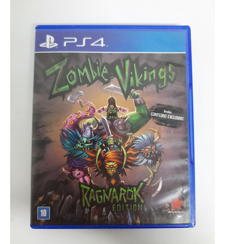 Zombie Vikings Ps4 Mídia Física Original Em Bom Estado