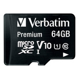 Memoria Verbatim Micro Sd 64gb 44084 Premium Con Adaptador