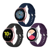 3 Mallas P/ Samsung Watch Active 1 Y 2 (3 41mm) Small Fr