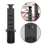 Torre De Tomada Embutir Bancada Multiplug Usb 3 Tomadas 8691