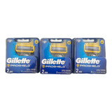 Gillette Fusion Proshield - Kit 3 Embalagem Com 2