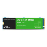 Disco Sólido Ssd Interno Western Digital Wd Green Sn350 Wds480g2g0c 480gb Verde