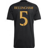 Jersey Real Madrid 2024 Tercera Negra Jude Bellingham Niño